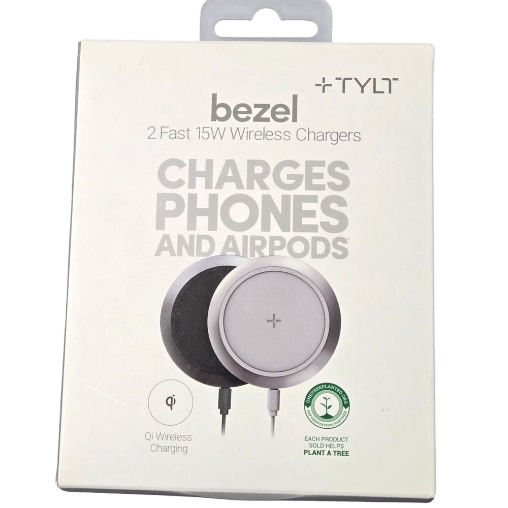 Tylt Shield Bezel 2 Pack Wireless Charging Station